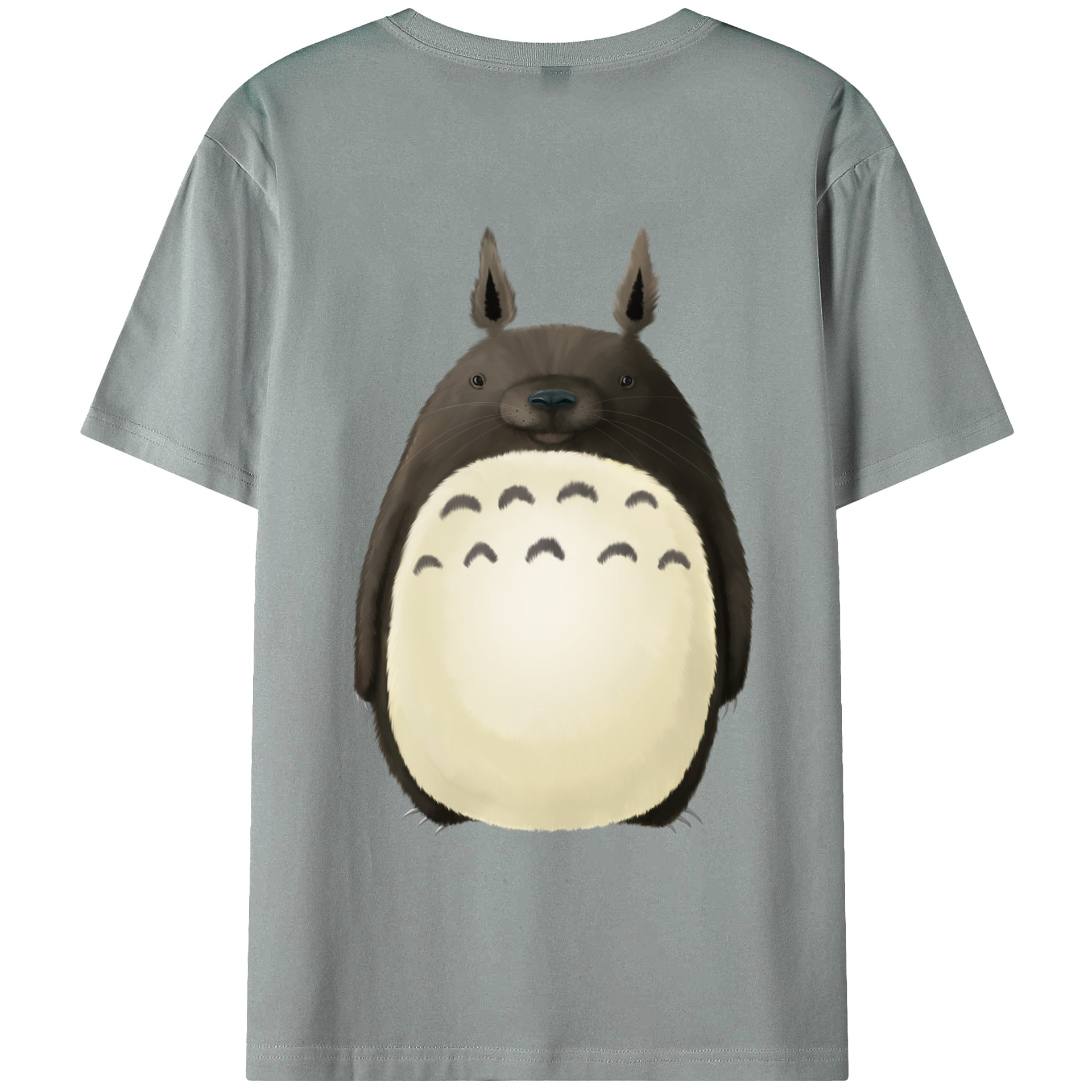 （画像用） となりのトトロ 草壁メイ 草壁サツキ My Neighbor Totoro Satsuki Kusakabe Mei Kusakabe 綿100％ メンズ半袖Tシャツ（バックプリント） 通気性